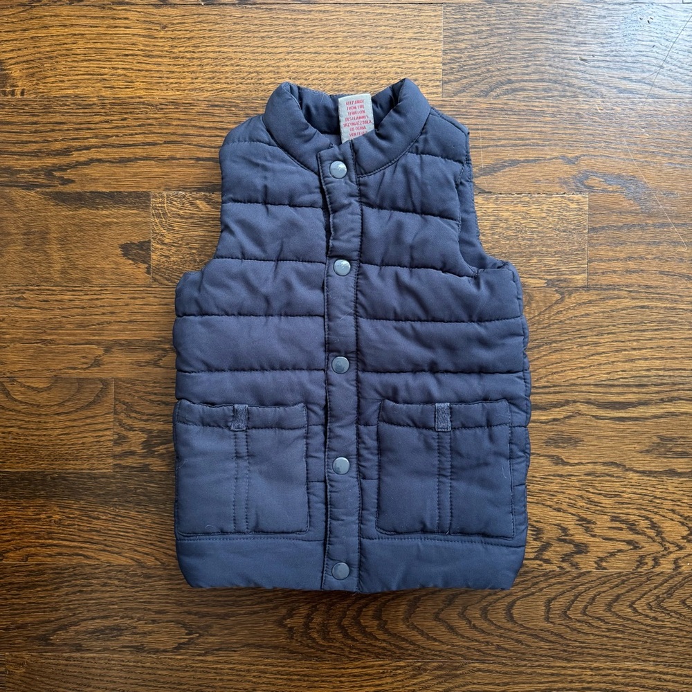 Kids Dark Blue Puffer Vest